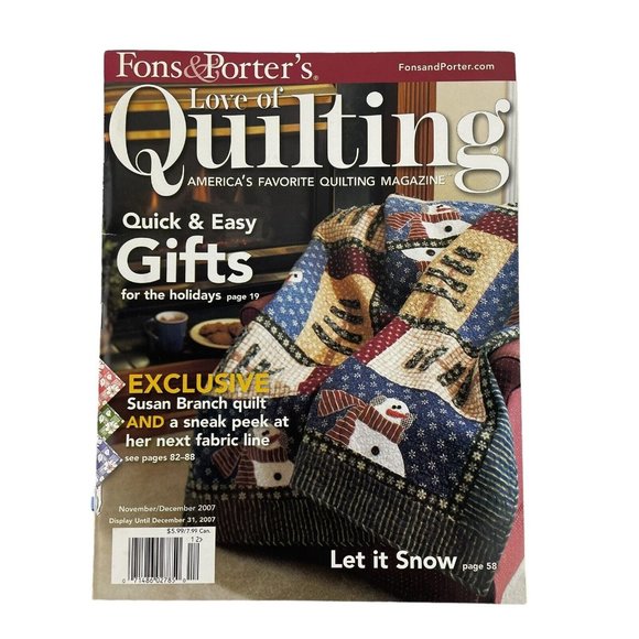 Fons & Porter Love of Quilting Magazine 2007 Lot of 6 - Picture 6 of 6